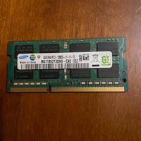Ram 4gb ddr3 samsung sodimm 1600mhz