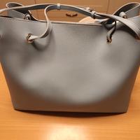 Borsa Campo Marzio azzurra con tracolla e pochette