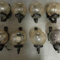 8 lampade da esterno globo in vetro