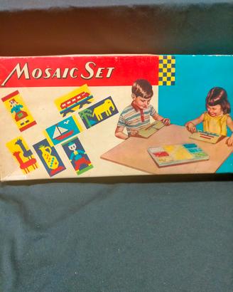 ANTICHISSIMO GIOCO IN SCATOLA " MOSAIC SET " 