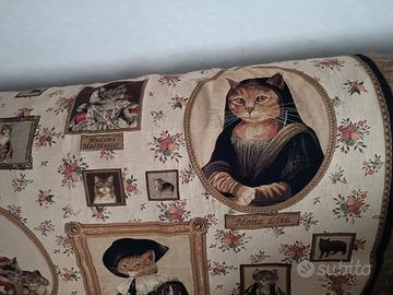 originale tappeto o copridivano o arazzo con cusci