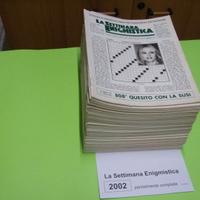 LA SETTIMANA ENIGMISTICA, anno 2002, parzialmente