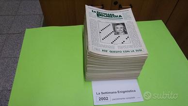 LA SETTIMANA ENIGMISTICA, anno 2002, parzialmente