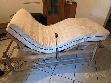 Rete motorizzata medicale e materasso 80X190