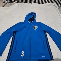 Giacca Impermeabile con Cappuccio Adidas Blu