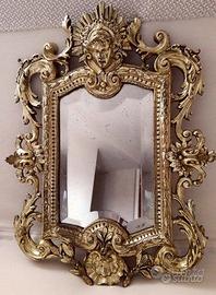 Antique Rococo/Baroque Italian Handmade Gilt Wood