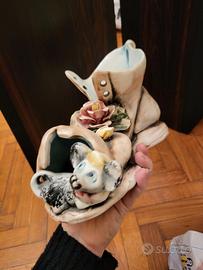 Scarpone soprammobile Capodimonte