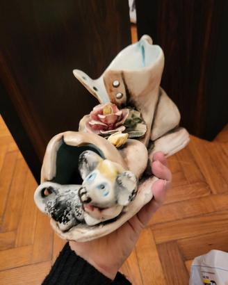 Scarpone soprammobile Capodimonte