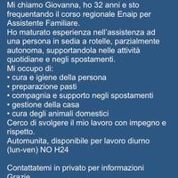 Lavoro come Assistente Familiare