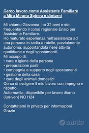 Lavoro come Assistente Familiare