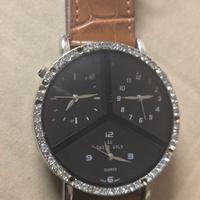 Orologio “Swiss Gold” multi‑fuso orario – Vintage/