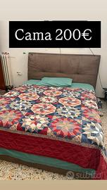 Letto matrimoniale con contenitore 