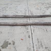 2 Pali in Legno di Castagno Lunghi 3 Metri Ø 12 CM