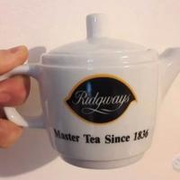 VECCHIA TEIERA PUBBLICITARIA "RIDGWAYS" VINTAGE