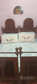 Letto antico tradizionale sardo. 