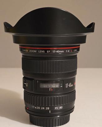Canon EF 17-40 f4 L USM perfetto con paraluce