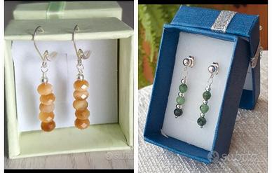 Orecchini in argento 925 e pietre naturali 