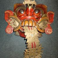 Maschera di legno Rangda