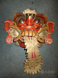 Maschera di legno Rangda