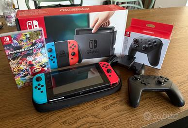 Nintendo Switch + Mario Kart 8 + accessori