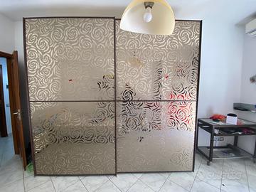 Armadio Imab ante scorrevoli specchio 277 cm