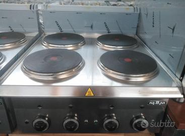 4 piastre tonde a induzione MBM