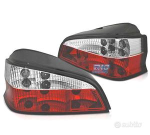 FANALI PEUGEOT 106 96-03 ROSSO BIANCO