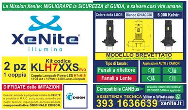 Lampade H7 led xenite