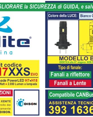 Lampade H7 led xenite