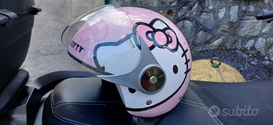Casco da bambina rosa Hello Kitty