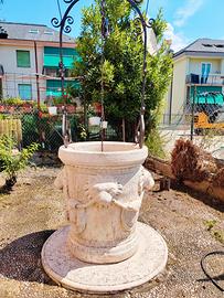 pozzo con leoni per giardino 