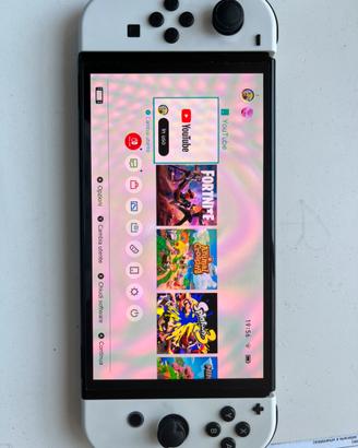 Nintendo switch oled bianca