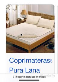 Coprimaterasso matrimoniale merinos