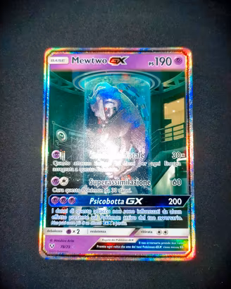 Carta Pokemon Mewtwo GX alternative art 78