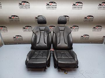 Sedili anteriori in pelle nera audi a3 8v cabrio 2