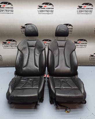 Sedili anteriori in pelle nera audi a3 8v cabrio 2