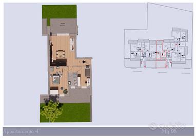 Appartamento di 98 m² con 3 locali a Fano