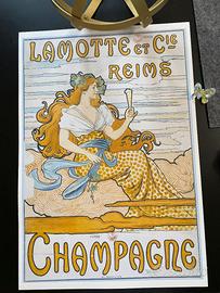 POSTER LIBERTY MUCHA FINE ART NOUVEAU ARREDAMENTO