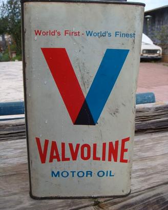 Valvoline latta olio anni 60/70