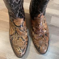 Stivali Western pitone