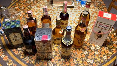 Lotto 10 Bottiglie Vintage Anni '70/'80