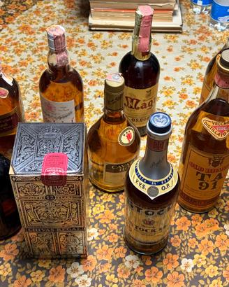 Lotto 10 Bottiglie Vintage Anni '70/'80