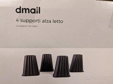 Dmail 4 supporti alza letto matrimoniale