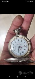 orologio da taschino in argento