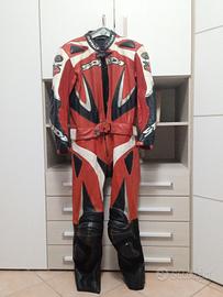 tuta moto in pelle divisibile