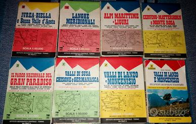 7 Carte geografiche 1 :50000 x trekking escursioni