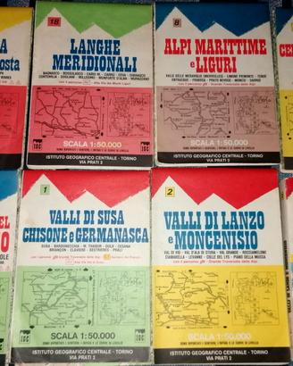 7 Carte geografiche 1 :50000 x trekking escursioni
