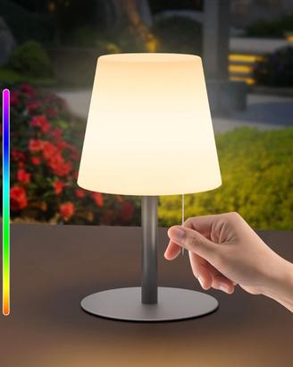 Lampada da Tavolo Senza Fili, 8 Colori Dimmerabile