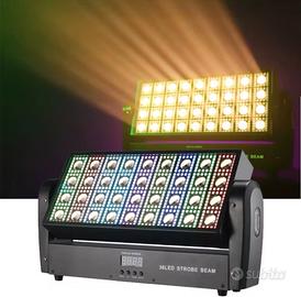 Strobo Beam Led Testa Mobile RGB 684 SMD Powercon