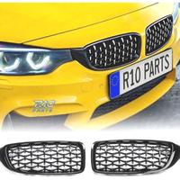 GRIGLIE BMW F32 F33 F36 LOOK M4 NERO DIAMANTE CROM